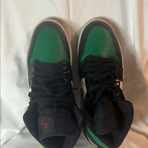 Jordan Green and Black Athletic Sneakers
